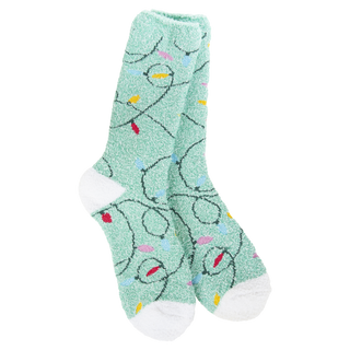 Holiday Lights Cozy Crew Socks