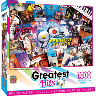 Greatest Hits - 90's Artists 1000 Piece Puzzle