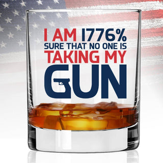 1776% Sure Whiskey Glass