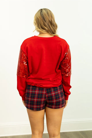 Merry Sequin Sweatshirt