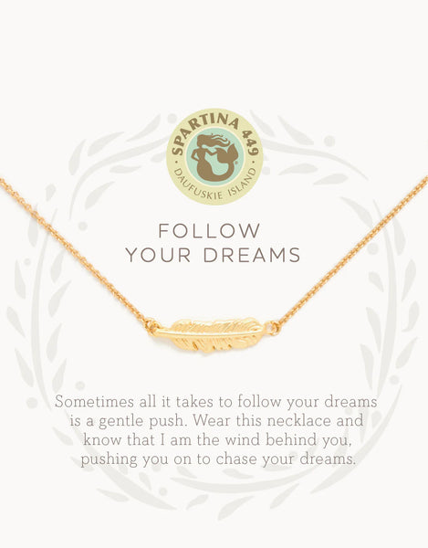 Sea La Vie Feather Necklace