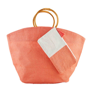 Jute Tote & Case Set