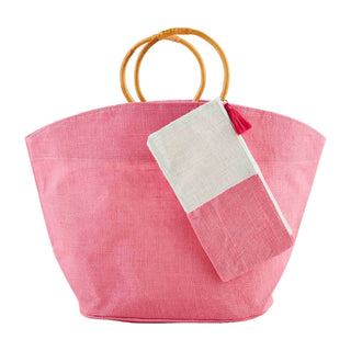 Jute Tote & Case Set