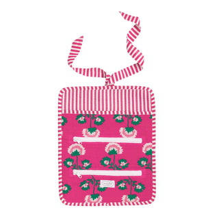 Block Print Jewelry Roll