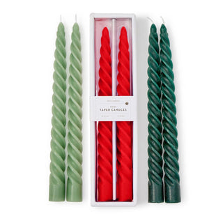 Twisted Taper Candles Gift Box