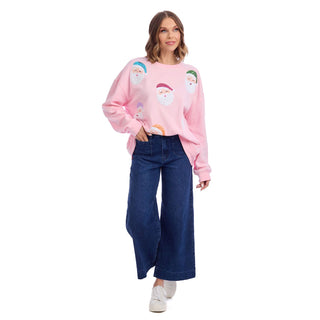 Santa Holiday Sparkle Sweatshirt