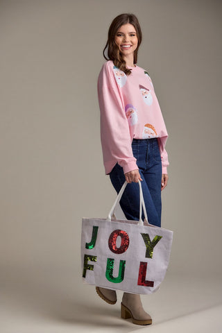 Santa Holiday Sparkle Sweatshirt