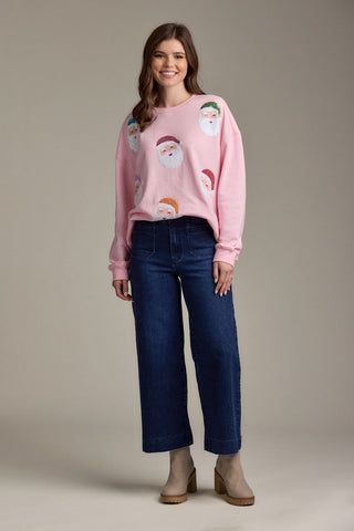 Santa Holiday Sparkle Sweatshirt