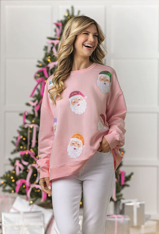 Santa Holiday Sparkle Sweatshirt
