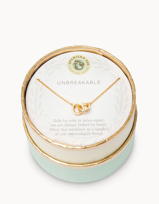 Sea La Vie Unbreakable Double Ring Necklace