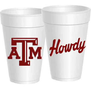 Texas A&M - Howdy Styrofoam Cups