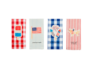 Americana Canvas Patch Towels