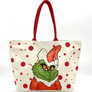 Red Grinch Tote