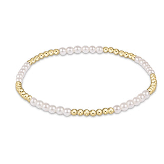 Classic Blissful Pearl Pattern Bead Bracelet