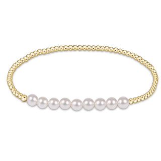 Classic Gold Bliss Pearl Bead Bracelet