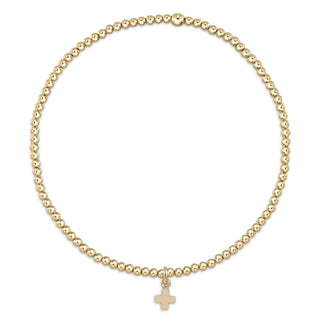 Signature Cross Small Charm Bead Bracelet