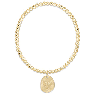 Inspire America Gold Disc-classic gold 3mm bracelet