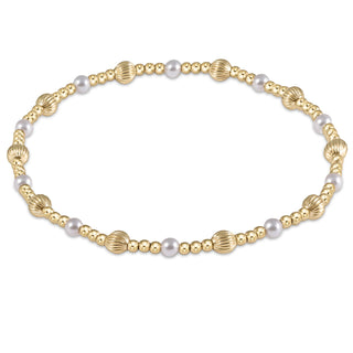 Dignity Sincerity Pearl Pattern Bead Bracelet