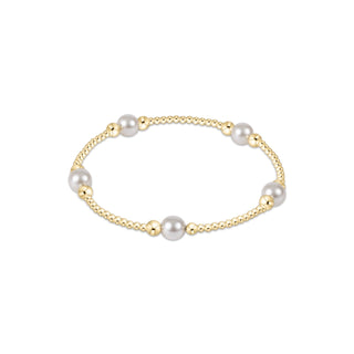 Classic Purpose Pearl Pattern Bead Bracelet