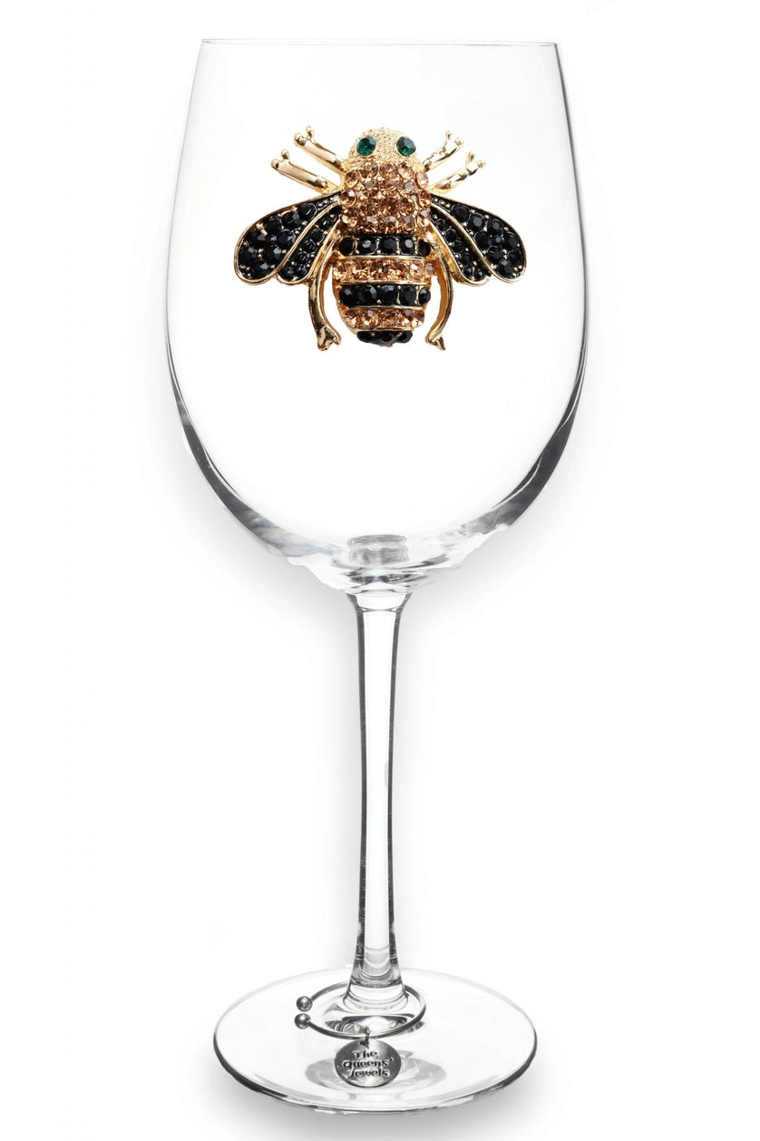 Bee Wine Glass - Stemmed