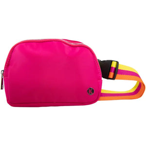 Belt Bag with Striped Strap