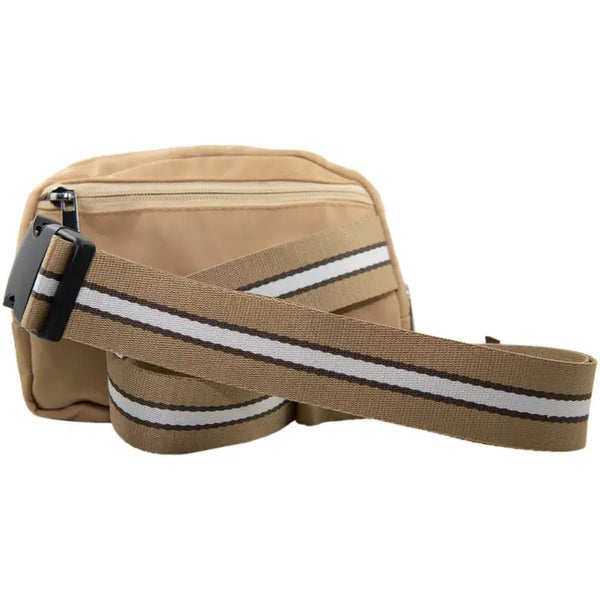 Belt Bag with Striped Strap