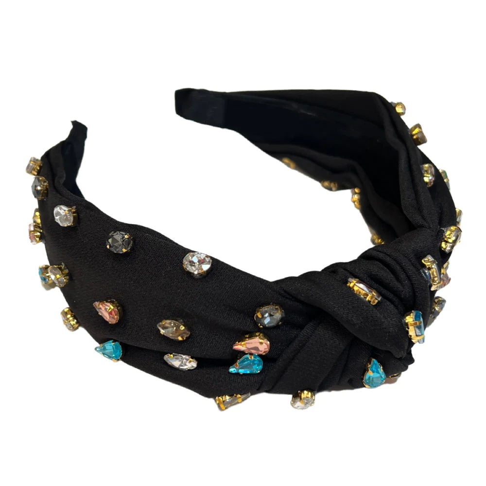 Gemstone Top Knot Headband