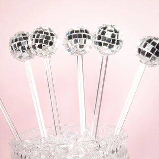 Disco Ball Cocktail Stirrers