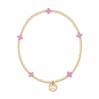 ENewton Kesem Kids Signature Cross Bracelet Breast Cancer Awareness