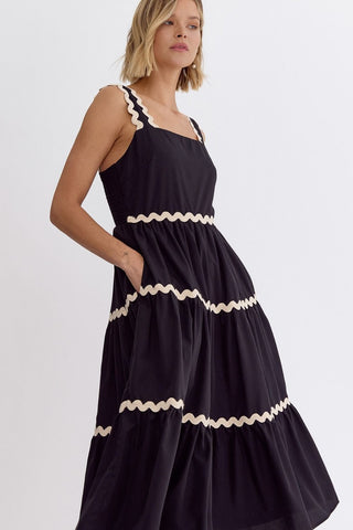 Square Neck Rick Rack Dress