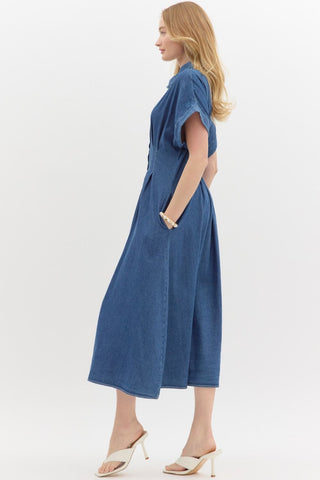 Pleated Maxi Dress