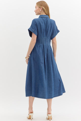Pleated Maxi Dress