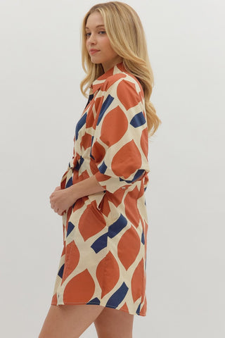 Tie Waist Mini Dress