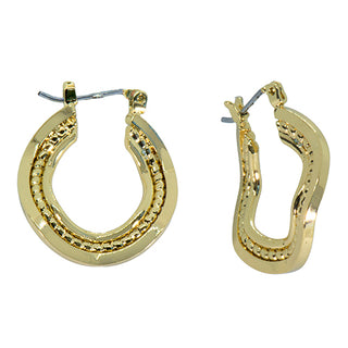 Wavy Hoop Earrings