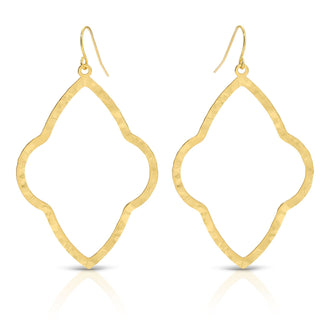 Lightly Textured Medallion Earrings