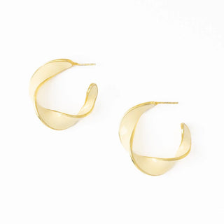 Vanessa Twisted Enamel Hoops