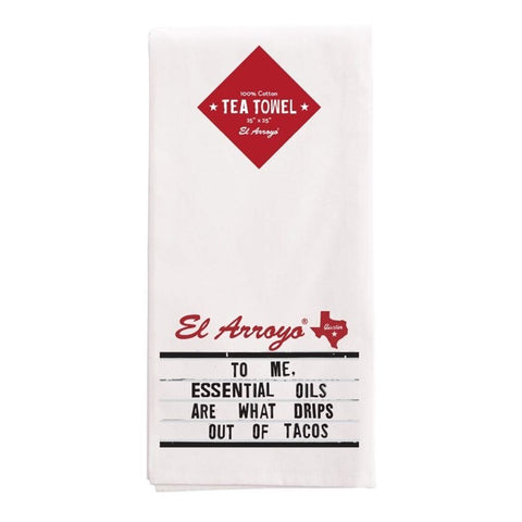 Essential Oils Tea Towel