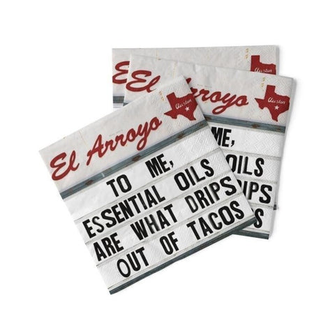 Essential Oils Cocktail Napkins