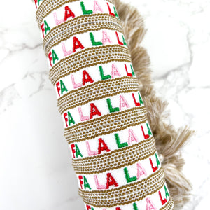 Christmas Embroidered Bracelet
