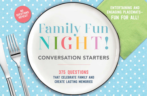 Family Fun Night Conversation Placemats