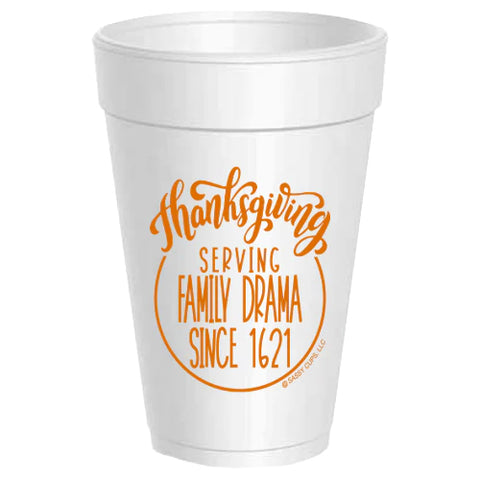 Family Drama Styrofoam Cups