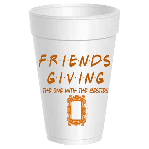 Friendsgiving Friends Frame Styrofoam Cups