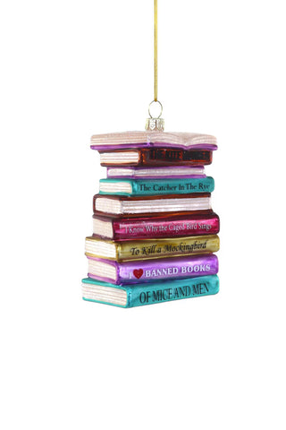 I Heart Banned Books Ornament
