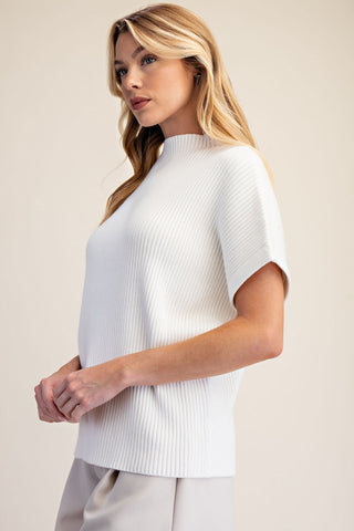 Mock Neck Oversized Sweater