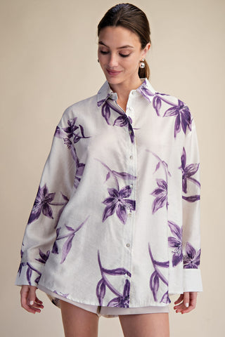 Oversized Floral Shirt