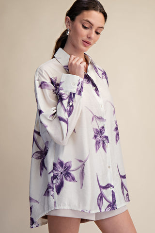 Oversized Floral Shirt
