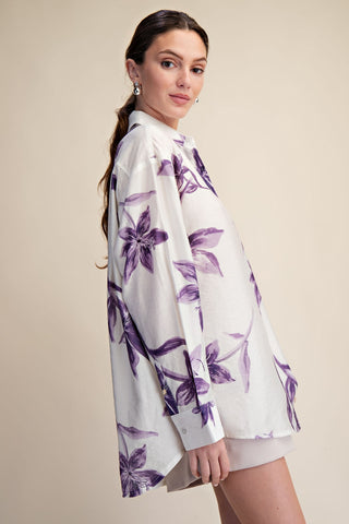 Oversized Floral Shirt