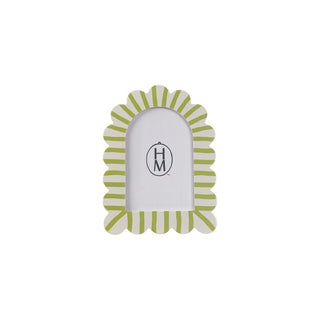 Striped Scalloped Photo Frame