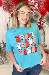 Holly Jolly Vibes Christmas T-Shirt
