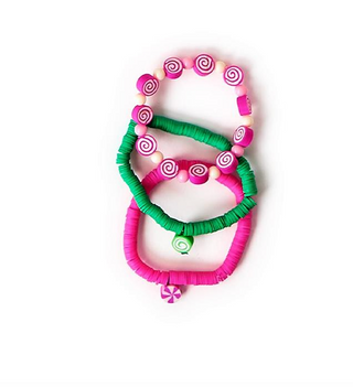 Peppermint Candy Elastic Bracelets